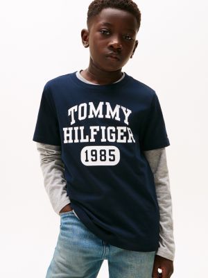 Kids' Logo T-Shirt, Navy Blue