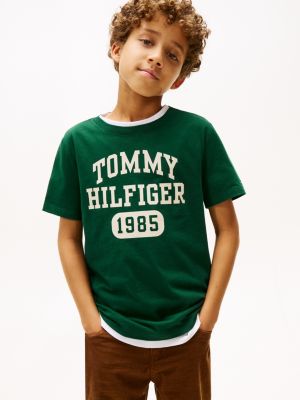 Kids' Varsity Logo T-Shirt, Ornamental Green