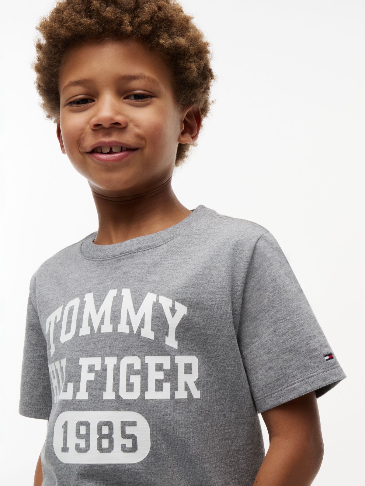 Kids' Varsity Logo T-Shirt — Medium Grey Heather