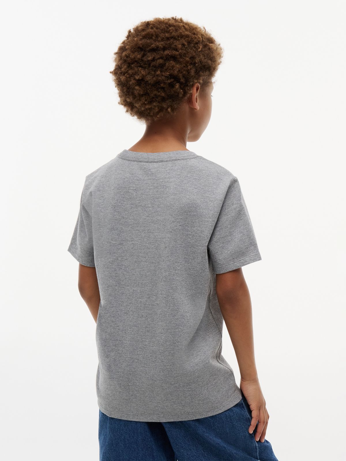 Kids' Varsity Logo T-Shirt — Medium Grey Heather
