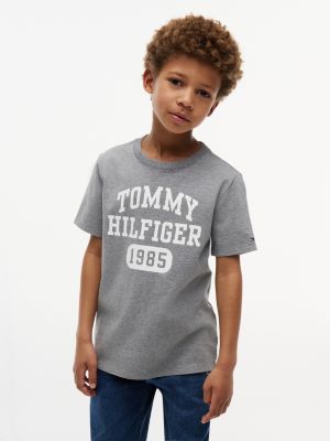 Kids' Varsity Logo T-Shirt, Medium Grey Heather