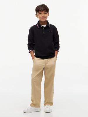 Детские топы Tommy Hilfiger Kids' Long-Sleeve Tommy Wicking Polo — фото 2