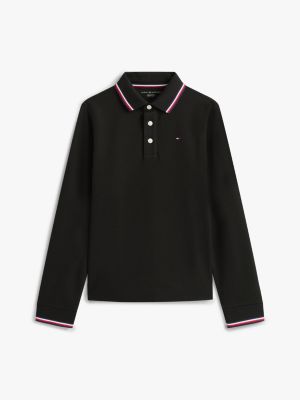 Детские топы Tommy Hilfiger Kids' Long-Sleeve Tommy Wicking Polo — фото 5