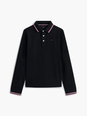 Детские топы Tommy Hilfiger Kids' Long-Sleeve Tommy Wicking Polo — фото 6