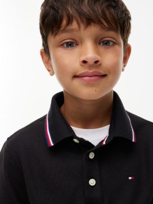 Детские топы Tommy Hilfiger Kids' Long-Sleeve Tommy Wicking Polo — фото 3
