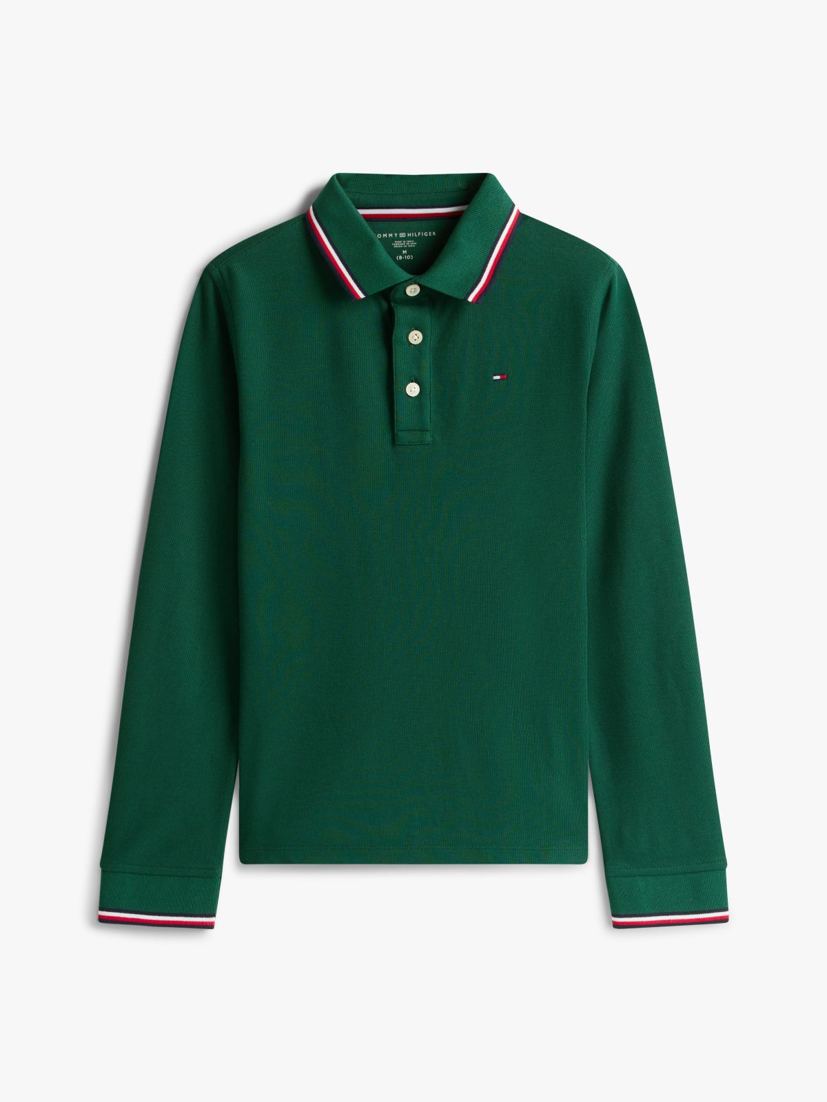 Kids' Long-Sleeve Tommy Wicking Polo — Ornamental Green