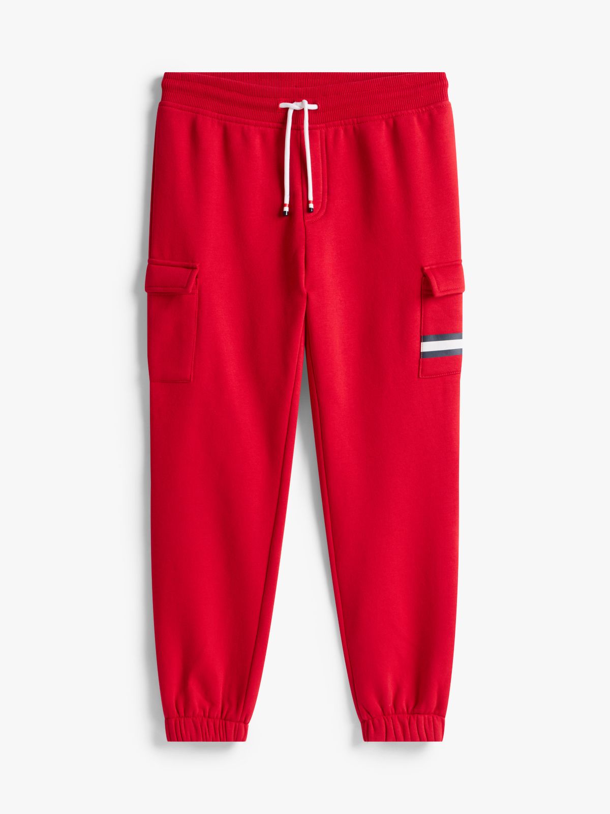 Kids' Fleece Cargo Jogger — Red