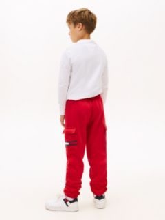 Kids' Fleece Cargo Jogger — Red 5