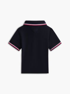 Babies' Tipped Polo Shirt — Navy Blue 2