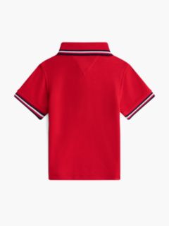 Babies' Tipped Polo Shirt — Red 2