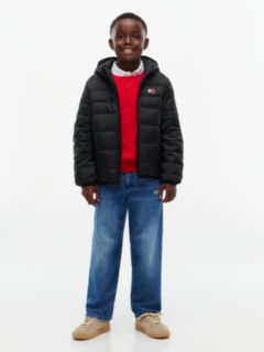 Kids' Water-Resistant Packable Jacket — Black 2