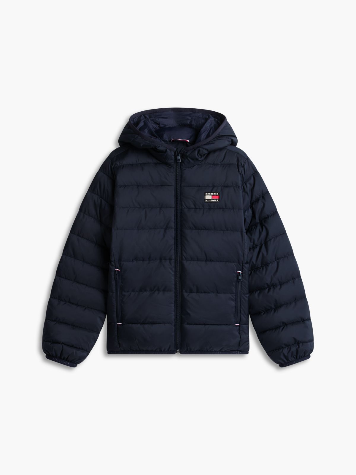 Kids' Water-Resistant Packable Jacket — Navy Blue