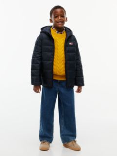 Kids' Water-Resistant Packable Jacket — Navy Blue 2