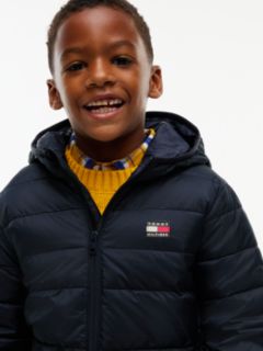 Kids' Water-Resistant Packable Jacket — Navy Blue 3