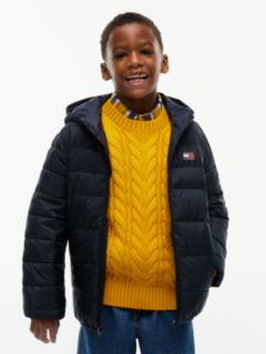 Kids' Water-Resistant Packable Jacket — Navy Blue 1