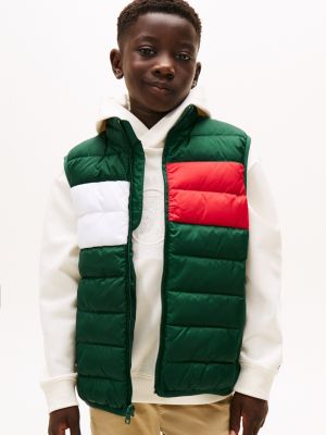 Kids' Quilted Packable Vest, Ornamental Green
