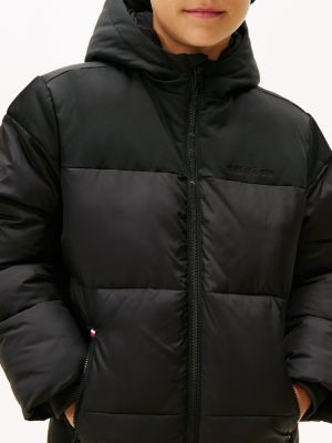 Kids' Hooded Colorblock Puffer Jacket | Tommy Hilfiger USA