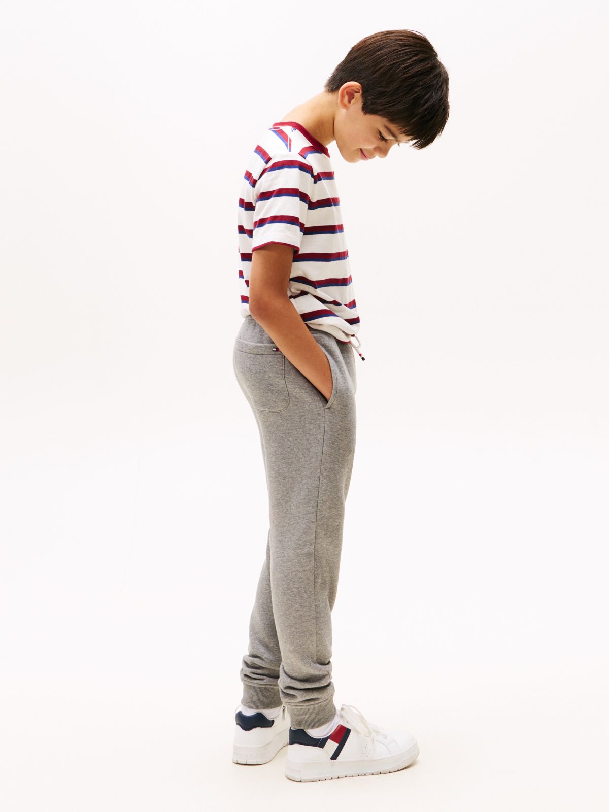 Kids' Varsity Brushed-Fleece Sweatpant — Grey