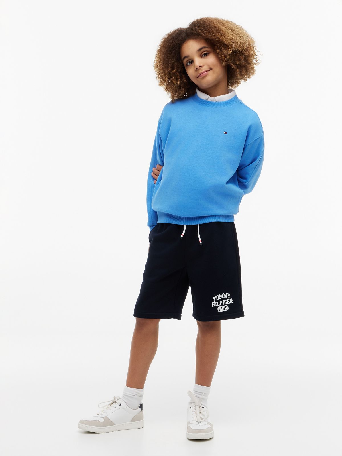 Kids' Logo Sweatshort — Navy Blue