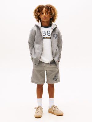 Kids' Logo Sweatshort, Grey