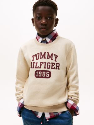 Kids' Logo Fleece Sweatshirt, Dark Beige
