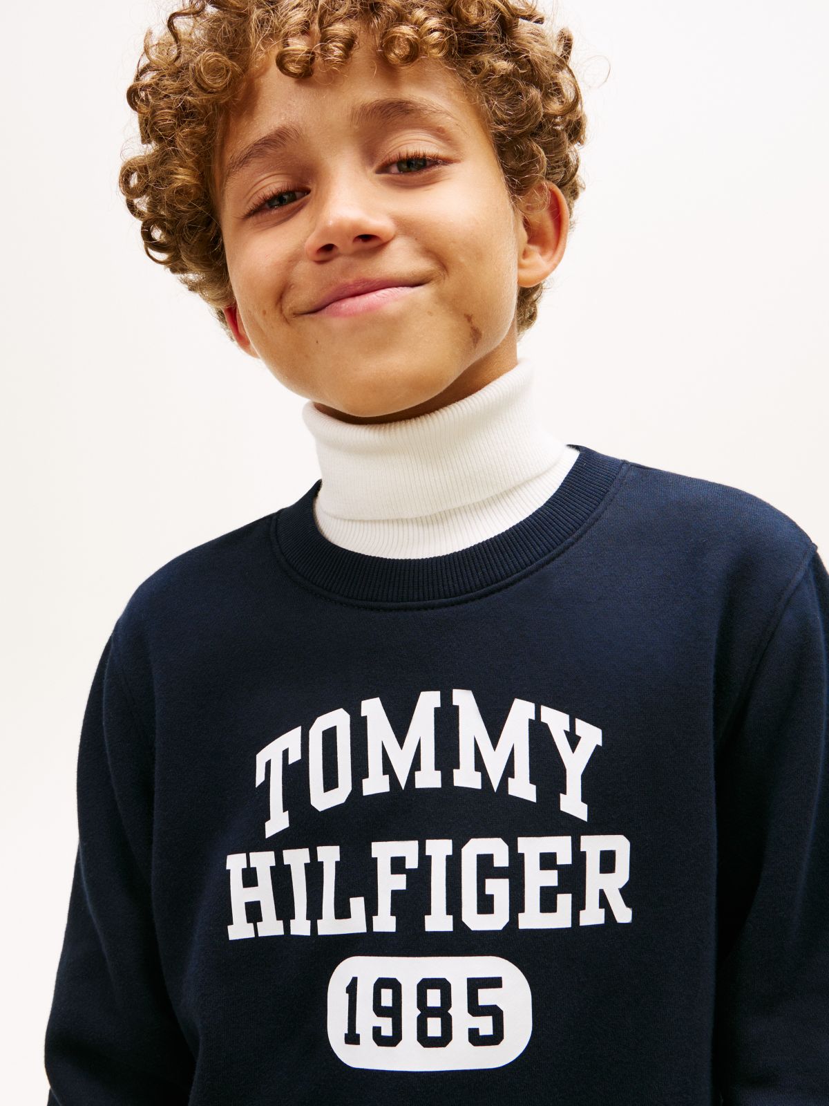 Kids' Logo Fleece Sweatshirt — Navy