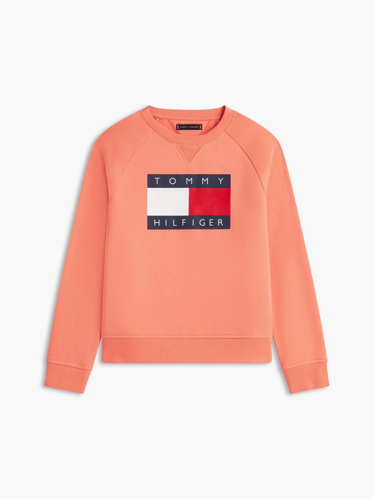 Kids' Tommy Flag Logo Raglan Sweatshirt — Island Punch