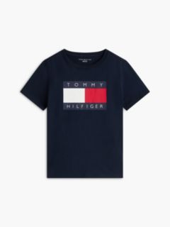 Kids' Tommy Flag Logo T-Shirt — Navy Blue 5