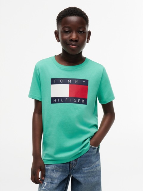 Детские футболки Tommy Hilfiger Kids' Tommy Flag Logo T-Shirt