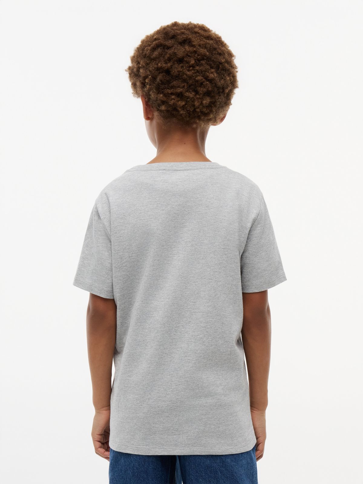 Kids' Tommy Flag Logo T-Shirt — Light Grey Heather