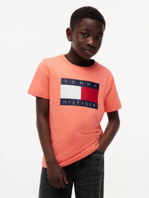 Kids' Tommy Flag Logo T-Shirt, Island Punch
