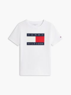 Kids' Tommy Flag Logo T-Shirt — Optic White 5