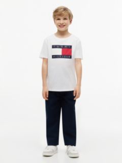 Kids' Tommy Flag Logo T-Shirt — Optic White 2
