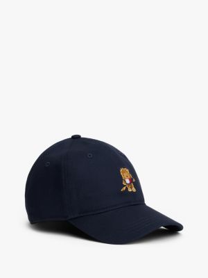 Kids' Embroidered Lion Baseball Cap, Sky Captain