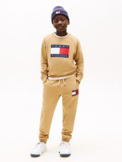Kids' Badge Logo Sweatpant — Classic Khaki 2