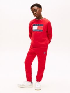 Kids' Badge Logo Sweatpant — Primary Red 2