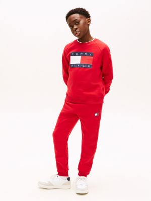 Kids' Badge Logo Sweatpant, Primary Red