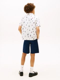 Kids' Allover Sailing Stretch Shirt — Ivory Silk 4