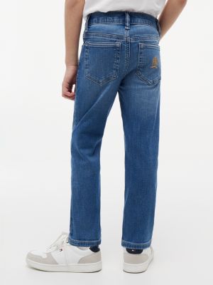 Детские джинсы Tommy Hilfiger Straight Jean, цвет: Средняя варка — фото 4