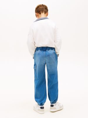 Детские джинсы Tommy Hilfiger Kids' Relaxed Stretch Cargo Jean — фото 4