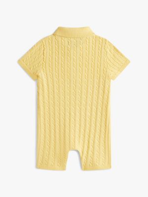 Детские свитеры Tommy Hilfiger Babies' Cable Knit Polo Shortall — фото 2