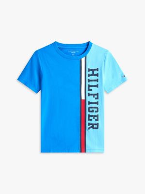 Детские футболки Tommy Hilfiger Kids' Vertical Colorblock Logo T-Shirt — фото 5