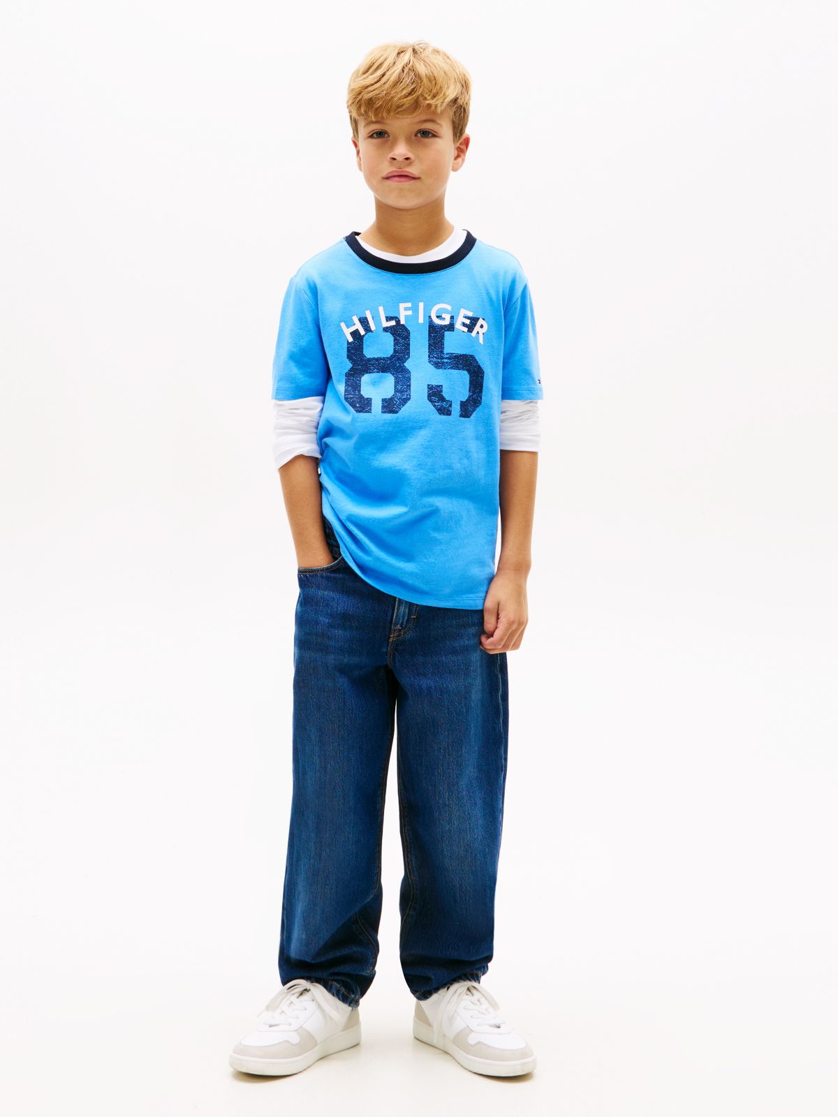 Kids' Hilfiger 85 T-Shirt — Blue Spell