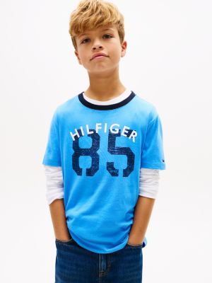 Kids' Hilfiger 85 T-Shirt, Blue Spell