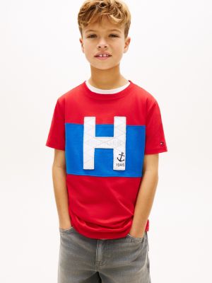 Kids' Nautical H Logo Colorblock T-Shirt
