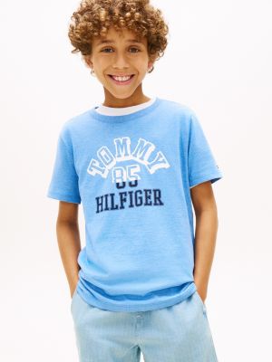 Kids' Tommy Arch Logo T-Shirt, Pilot Blue Heather