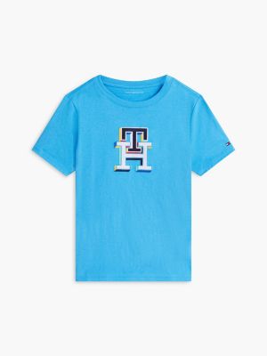 Детские футболки Tommy Hilfiger Kids' Multicolor Monogram T-Shirt — фото 5