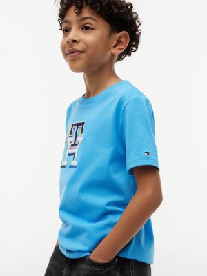 Детские футболки Tommy Hilfiger Kids' Multicolor Monogram T-Shirt — фото 3