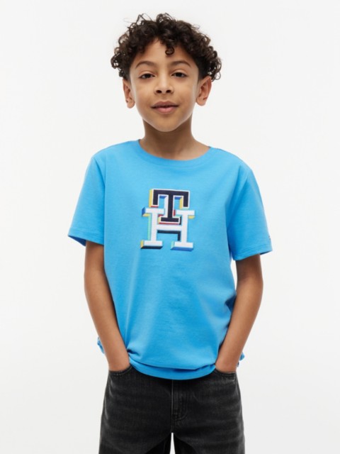 Детские футболки Tommy Hilfiger Kids' Multicolor Monogram T-Shirt