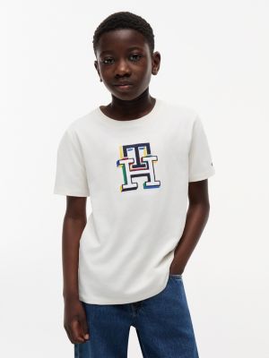 Kids' Multicolor Monogram T-Shirt